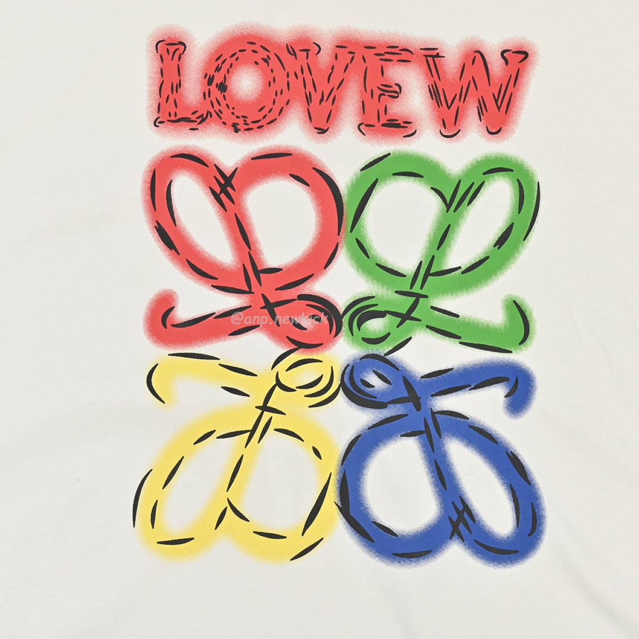 Loewe 24ss Neon Logo Short Sleeved (6) - newkick.cc